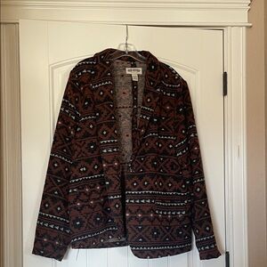 WESTERN THEME ~ Brown Patterned Blazer